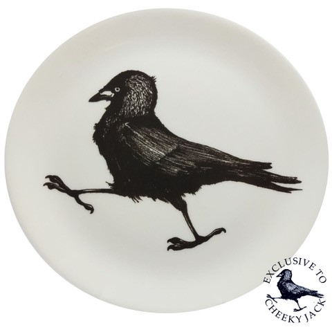 cheeky jack jackdaw plate