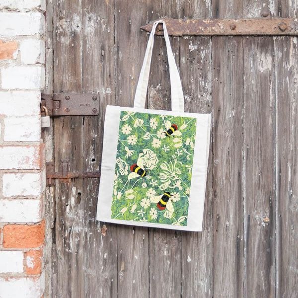 Bumble Bee Wild Wood Canvas Bag - Perkins & Morley - Bee Eater Gifts