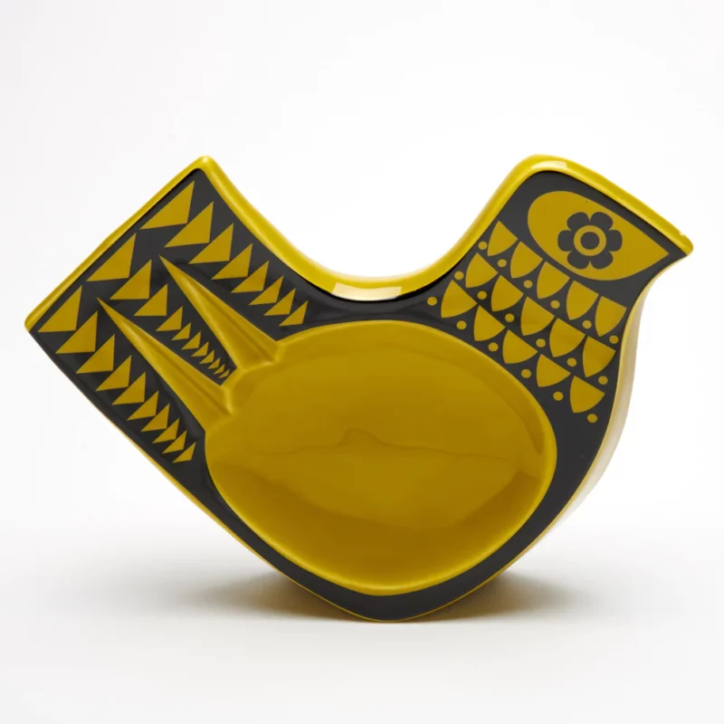 Hornsea Bird Dish large in Chartreuse
