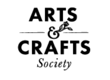 arts & crafts society logo in black and white
