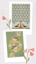 Finches tea towel gift set